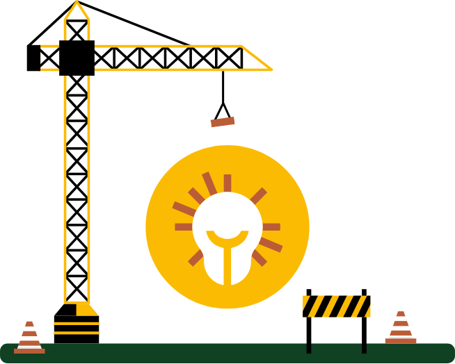 Imagem de página em construção